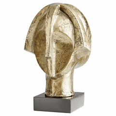 Cyan Stoicism Sculpture - Gold - 11240