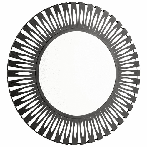 Cyan Sun Dial Mirror - Graphite - 10516