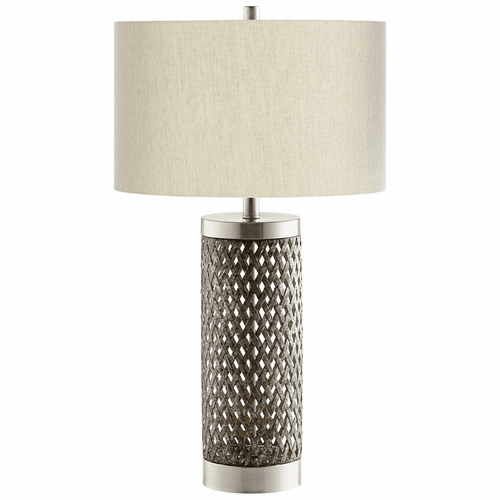 Cyan Table Lamp W/LED Bulb - Satin Nickel - 10547-1