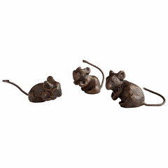 Cyan Three Blind Mice - Bronze - 06247