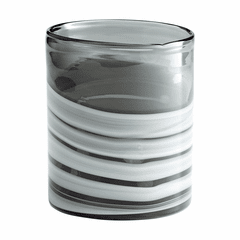 Cyan Torrent Vase - White and Silver - 10470