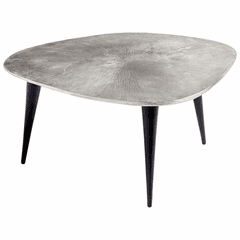 Cyan Triata Coffee Table - Raw Nickel and Bronze - 09714