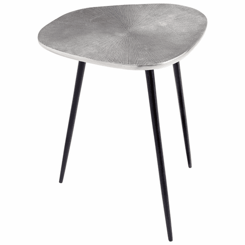 Cyan Triata Side Table - Raw Nickel and Bronze - 09713