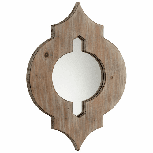 Cyan Turk Mirror - Washed Oak - 05103