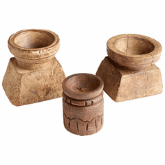 Cyan Valparaiso Sculpture - Walnut - 10117