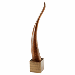 Cyan Western Claw Sculpture - Brown And Bronze - 11151