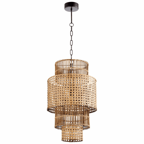 Cyan Wickham Pendant - Rattan - 10272