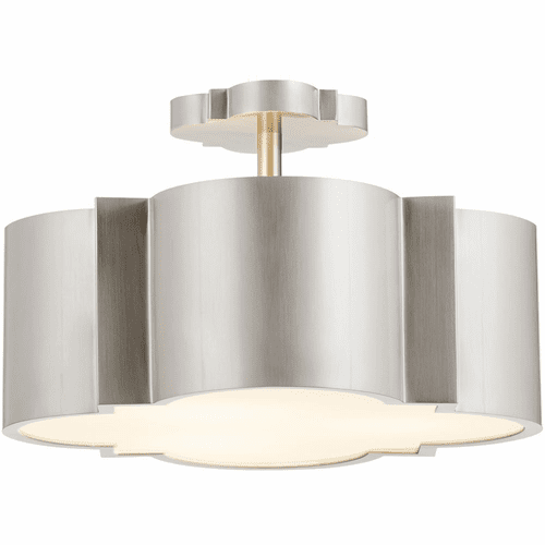 Cyan Wyatt 3-Lt Dual Mount - Satin Nickel - 10062