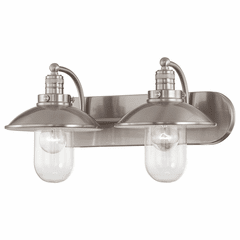 Downtown Edison 2-LT Bath Light - Brushed Nickel - 5132-84