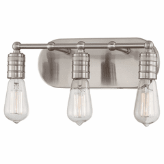 Downtown Edison 3-LT Bath Light - Brushed Nickel - 5135-84