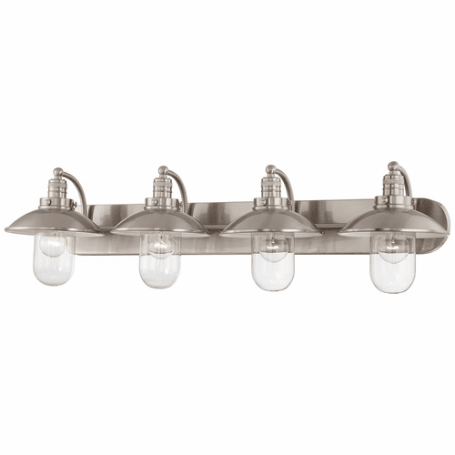 Downtown Edison 4-LT Bath Light - Brushed Nickel - 5134-84