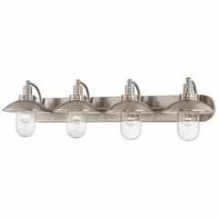 Downtown Edison 4-LT Bath Light - Brushed Nickel - 5134-84