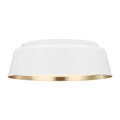 ED Ellen DeGeneres Asher 3-LT Flush Mount - Matte White - EF1003MWT