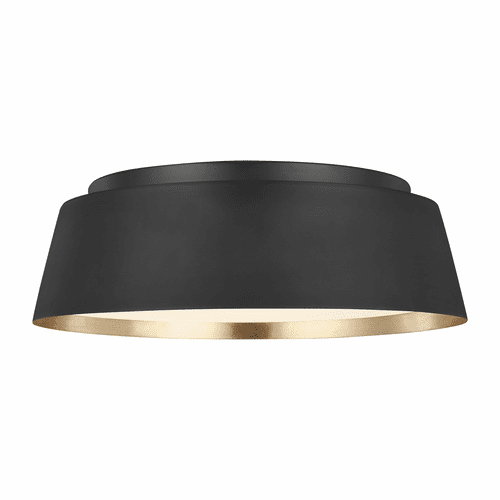 ED Ellen DeGeneres Asher 3-LT Flush Mount - Midnight Black - EF1003MBK