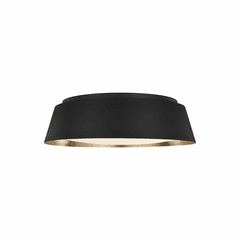 ED Ellen DeGeneres Asher 4-LT Large Flush Mount - Midnight Black - EF1005MBK