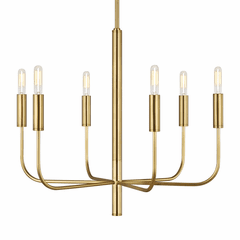 ED Ellen DeGeneres Brianna 6-LT Chandelier - Burnished Brass - EC1006BBS