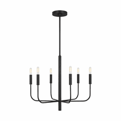 ED Ellen DeGeneres Brianna 6-LT Small Chandelier - Aged Iron - EC1006AI