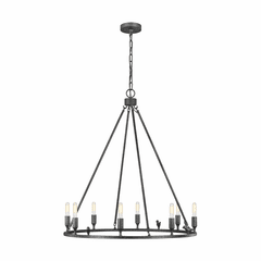 ED Ellen DeGeneres Caroline 8-LT Chandelier - Aged Iron - EC1048AI ED Ellen DeGeneres Caroline 8-LT Chandelier - Aged Iron - EC1048AI