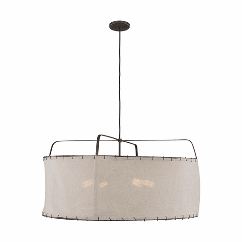 ED Ellen DeGeneres Dunne 4-LT Pendant - Aged Iron - EP1114AI