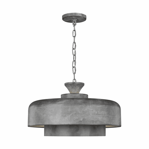 ED Ellen DeGeneres Haymarket 1-LT Pendant - Weathered Galvanized - EP1001WGV