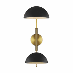 ED Ellen DeGeneres Jane 2-LT Swing Arm Wall Sconce - Black/Brass - EW1072MBK ED Ellen DeGeneres Jane 2-LT Swing Arm Wall Sconce - Black/Brass - EW1072MBK