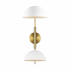 ED Ellen DeGeneres Jane 2-LT Swing Arm Wall Sconce - Matte White/Brass - EW1072MWT ED Ellen DeGeneres Jane 2-LT Swing Arm Wall Sconce - Matte White/Brass - EW1072MWT