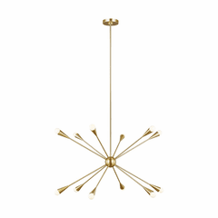 ED Ellen DeGeneres Jax 12-LT Chandelier - Burnished Brass - EC10312BBS ED Ellen DeGeneres Jax 12-LT Chandelier - Burnished Brass - EC10312BBS