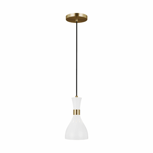 ED Ellen DeGeneres Joan 1-LT Mini-Pendant - Matte White - EP1141MWT