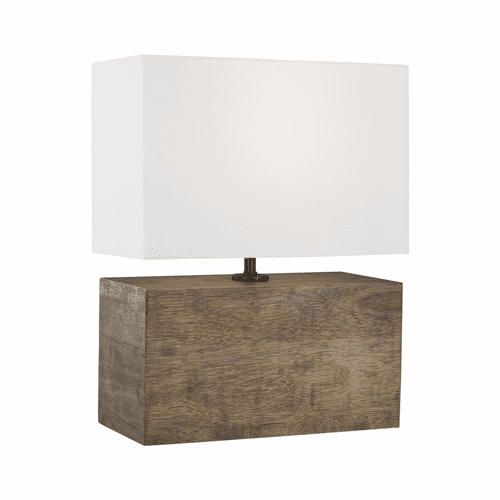 ED Ellen DeGeneres Redmond 1-LT Table Lamp - Weathered Oak/Pewter - ET1081WDO1