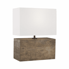 ED Ellen DeGeneres Redmond 1-LT Table Lamp - Weathered Oak/Pewter - ET1081WDO1