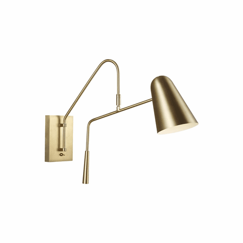 ED Ellen DeGeneres Simon 1-LT Wall Sconce - Brass/Brass - EW1041BBS
