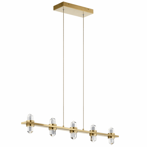elan Arabella 5-LT LED Linear Chandelier - Champagne Gold - 84067CG
