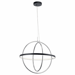 elan Arvo LED Chandelier - Matte Black - 84162 elan Arvo LED Chandelier - Matte Black - 84162