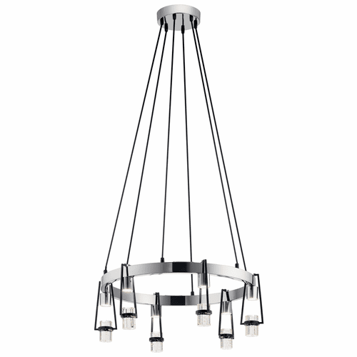 elan Ayse 6-LT LED Chandelier - Matte Black - 84126