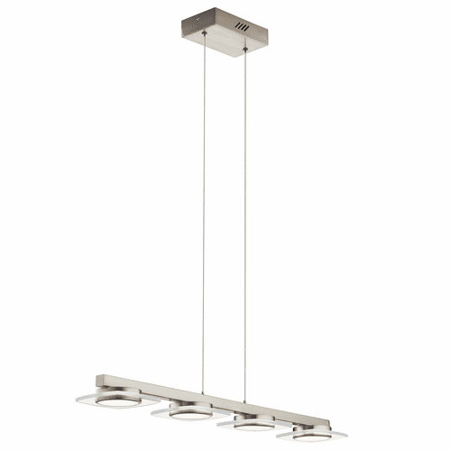 elan Azenda LED Linear Chandelier - Brushed Nickel - 83945