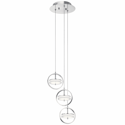 elan Baylin 3-LT LED Cluster Pendant - Chrome - 84145