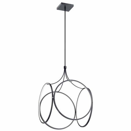 elan Ciri 1-LT Large LED Pendant - Matte Black - 83348MBK