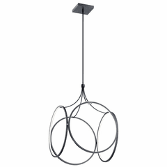 elan Ciri 1-LT Large LED Pendant - Matte Black - 83348MBK