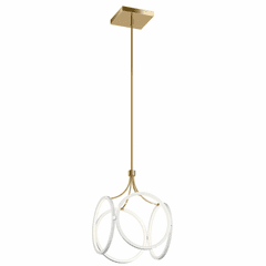 elan Ciri 1-LT LED Small Pendant - White - 83346WH