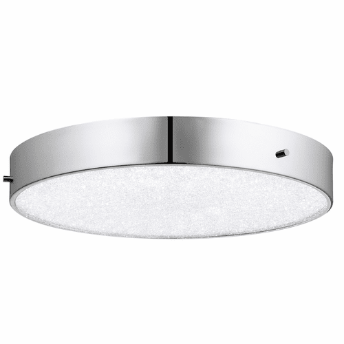 elan Crystal Moon LED Flush Mount - Chrome - 83588
