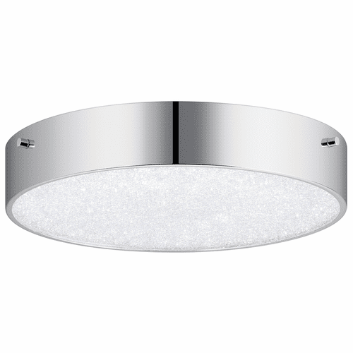 elan Crystal Moon LED Flush Mount - Chrome - 84049