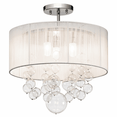 elan Imbuia 3-LT Semi Flush - Chrome - 83227