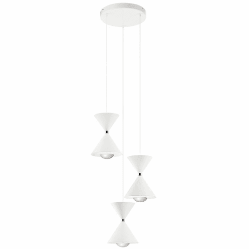 elan Kordan Cluster Pendant - Matte White - 84114MWH