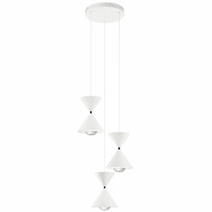 elan Kordan Cluster Pendant - Matte White - 84114MWH