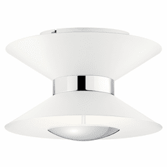 elan Kordan LED Semi Flush - Matte White - 84132MWH
