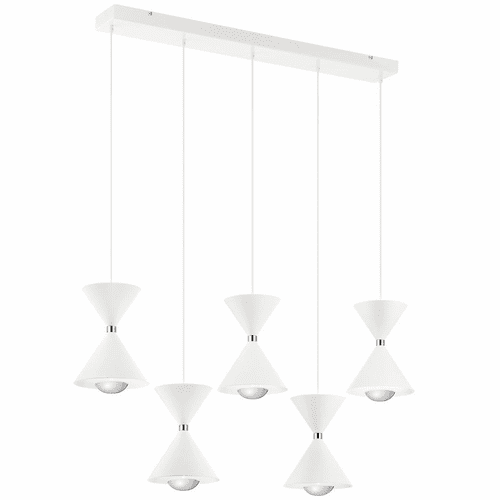 elan Kordan Linear Chandelier - Matte White - 84113MWH