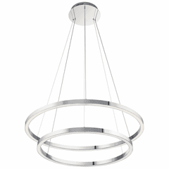 elan Opus 2-LT LED Chandelier/Pendant - Chrome - 83866 elan Opus 2-LT LED Chandelier/Pendant - Chrome - 83866