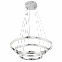 elan Opus 3-LT LED Chandelier - Chrome - 83863 elan Opus 3-LT LED Chandelier - Chrome - 83863