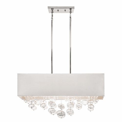 elan Piatt 6-LT Linear Chandelier - Chrome - 83248