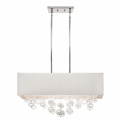 elan Piatt 6-LT Linear Chandelier - Chrome - 83248 elan Piatt 6-LT Linear Chandelier - Chrome - 83248